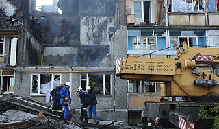 На месте взрыва под Москвой находят тела На месте взрыва под Москвой находят тела