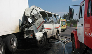 Водитель лишился ноги в ДТП под Москвой Водитель лишился ноги в ДТП под Москвой