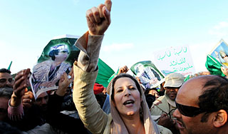 Дочь Каддафи призвала ливийцев к бунту Дочь Каддафи призвала ливийцев к бунту