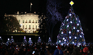 Американцы зажгли огни Рождества Американцы зажгли огни Рождества