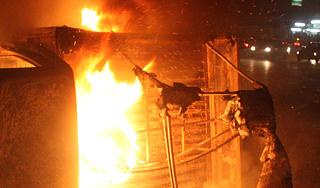 Пьяница сжег общежитие под Астраханью Пьяница сжег общежитие под Астраханью