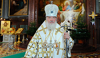 Патриарх поздравил христиан с Рождеством Патриарх поздравил христиан с Рождеством