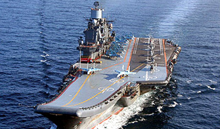Российский авианосец зашел в сирийский порт Российский авианосец зашел в сирийский порт