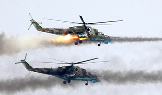 По окруженным боевикам ударила авиация По окруженным боевикам ударила авиация