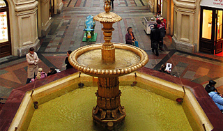 Голых активистов вытащили из фонтана ГУМа Голых активистов вытащили из фонтана ГУМа