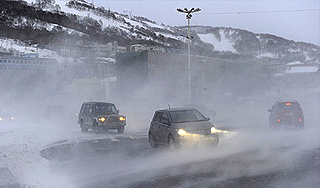 На Сахалин пришел ураган из Японии На Сахалин пришел ураган из Японии