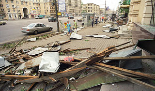 Москва оценила ущерб от урагана Москва оценила ущерб от урагана