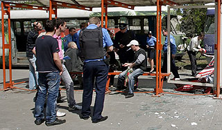 Очевидцы о взрыве в Днепропетровске Очевидцы о взрыве в Днепропетровске