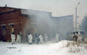 В очередной раз СОБРовцы провели показательные выступления Освобождение "условных" заложников