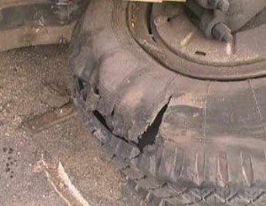 Лопнувшее колесо серьезно травмировало студента