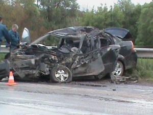 Водитель автомобиля погиб при столкновении с фурой