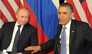 Путин и Обама нашли "точки соприкосновения" Путин и Обама нашли "точки соприкосновения"