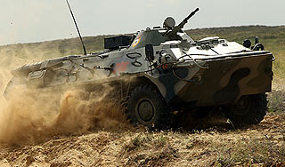 Под Калининградом БТР врезался в автобус Под Калининградом БТР врезался в автобус