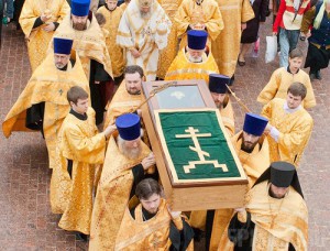 Мощи Олега Брянского перенесли в кафедральный собор Фото: bryansk-eparhia.ru