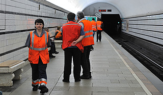 В московском метро произошел сбой В московском метро произошел сбой