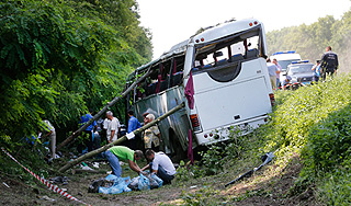 Водитель автобуса ответит за ДТП на Украине Водитель автобуса ответит за ДТП на Украине