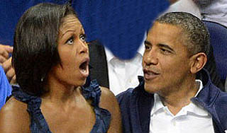 Обаму освистали за отказ поцеловать жену Обаму освистали за отказ поцеловать жену