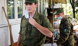 Военные уходят из Крымска Военные уходят из Крымска