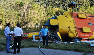 В Сибири рухнул вертолет с 20 пассажирами В Сибири рухнул вертолет с 20 пассажирами