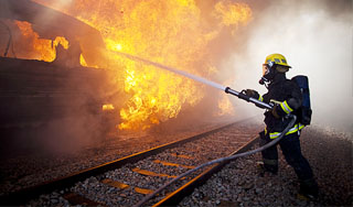 Военный эшелон сгорел под Новосибирском Военный эшелон сгорел под Новосибирском
