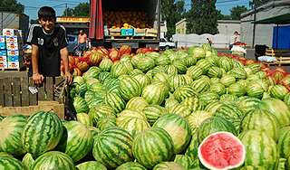 Продавцы арбузов испугались Дня ВДВ Продавцы арбузов испугались Дня ВДВ