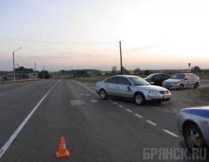 Пьяный пешеход бросился под колеса машины ДТП в Выгоничском районе