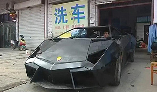 Китаец собрал Lamborghini из металлолома Китаец собрал Lamborghini из металлолома