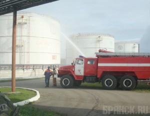 Пожарные провели учения на особо опасном объекте