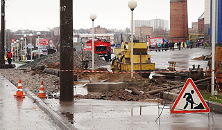 В Ижевске прорвало газопровод В Ижевске прорвало газопровод