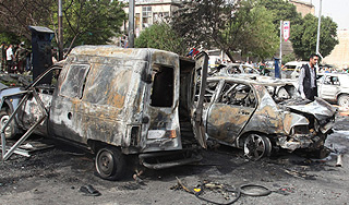 При взрыве в Дамаске погибли шесть человек При взрыве в Дамаске погибли шесть человек