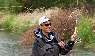 Обама пополнил список президентов-рыб Обама пополнил список президентов-рыб