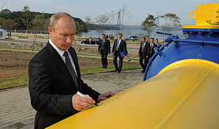 Путин дал старт "Южному потоку" Путин дал старт "Южному потоку"