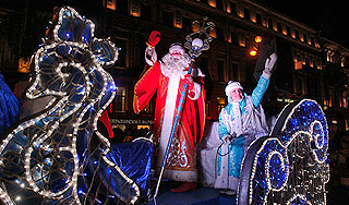 Дед Мороз приедет в Петербург на аэросанях Дед Мороз приедет в Петербург на аэросанях