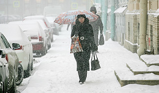 Москву ожидает потепление и метель Москву ожидает потепление и метель