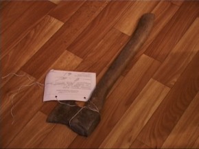 Двойное убийство произошло в Гордеевском районе Топор убийцы. Фото пресс-службы УВД Брянской области