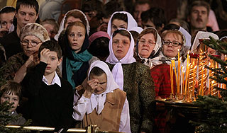 Православные отмечают Рождество Православные отмечают Рождество