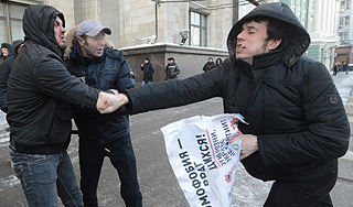 Геи подрались на глазах у Валуева Геи подрались на глазах у Валуева