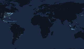 Twitter осветил поверхность Земли Twitter осветил поверхность Земли