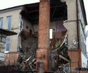 В Клинцах рухнула стена трехэтажного здания vashedelo.net