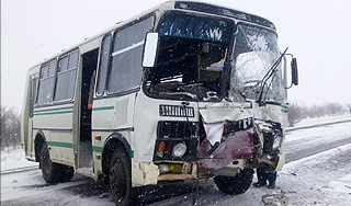 Автобус с детьми попал в ДТП под Оренбургом Автобус с детьми попал в ДТП под Оренбургом