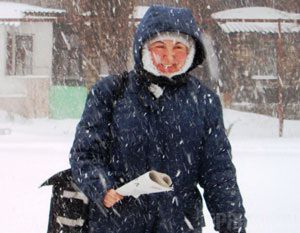 Почтовое сообщение затруднено из-за снегопадов