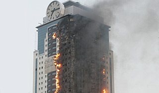 "Грозный-Сити" могли поджечь "Грозный-Сити" могли поджечь