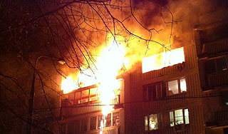 В московском доме взорвалась квартира В московском доме взорвалась квартира