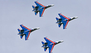 Российские Су-27 опозорили ВВС Швеции Российские Су-27 опозорили ВВС Швеции