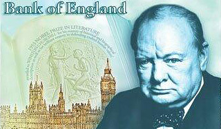 На пятифунтовой купюре появится Черчилль На пятифунтовой купюре появится Черчилль