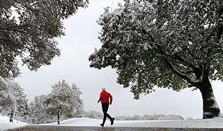 На Алтае после жары выпал снег На Алтае после жары выпал снег
