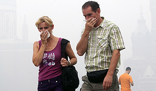 Москве грозит смог от лесных пожаров Москве грозит смог от лесных пожаров