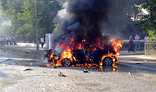 Двойной теракт совершен в центре Махачкалы Двойной теракт совершен в центре Махачкалы