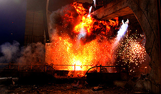 На съемках "Трансформеров-4" был пожар На съемках "Трансформеров-4" был пожар