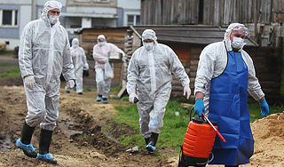 Под Москвой объявлен карантин Под Москвой объявлен карантин